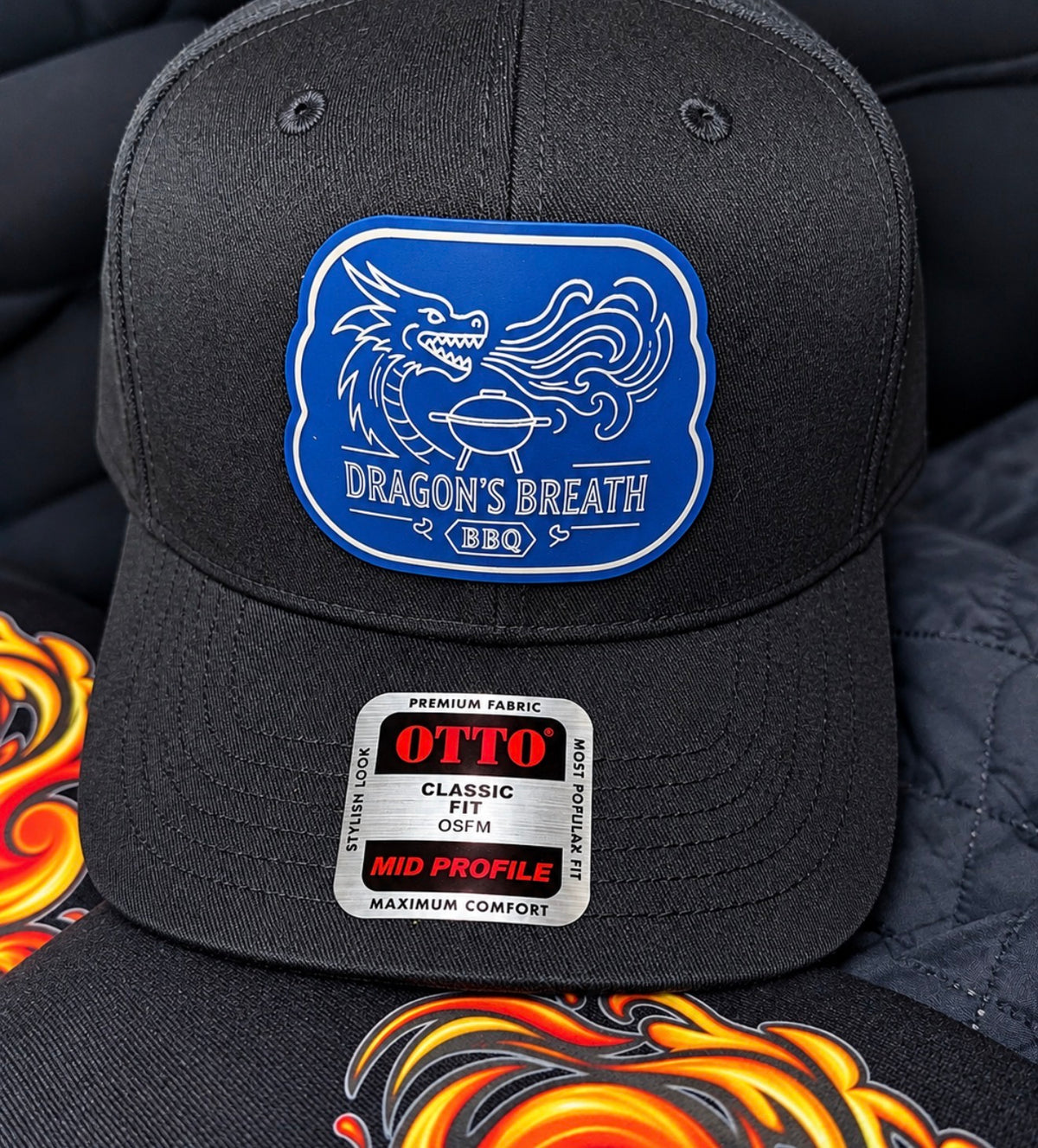 Custom Engraved Logo Leather Patch Hat | Business Logo Advertisement Hat