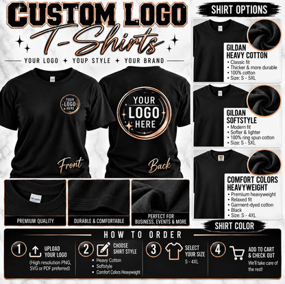 Custom Logo Tshirts | Gilden & Comfort Colors
