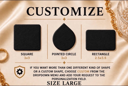Genuine Leather Custom Engraved Logo Welding Safety Patches | Permanent Jewelry