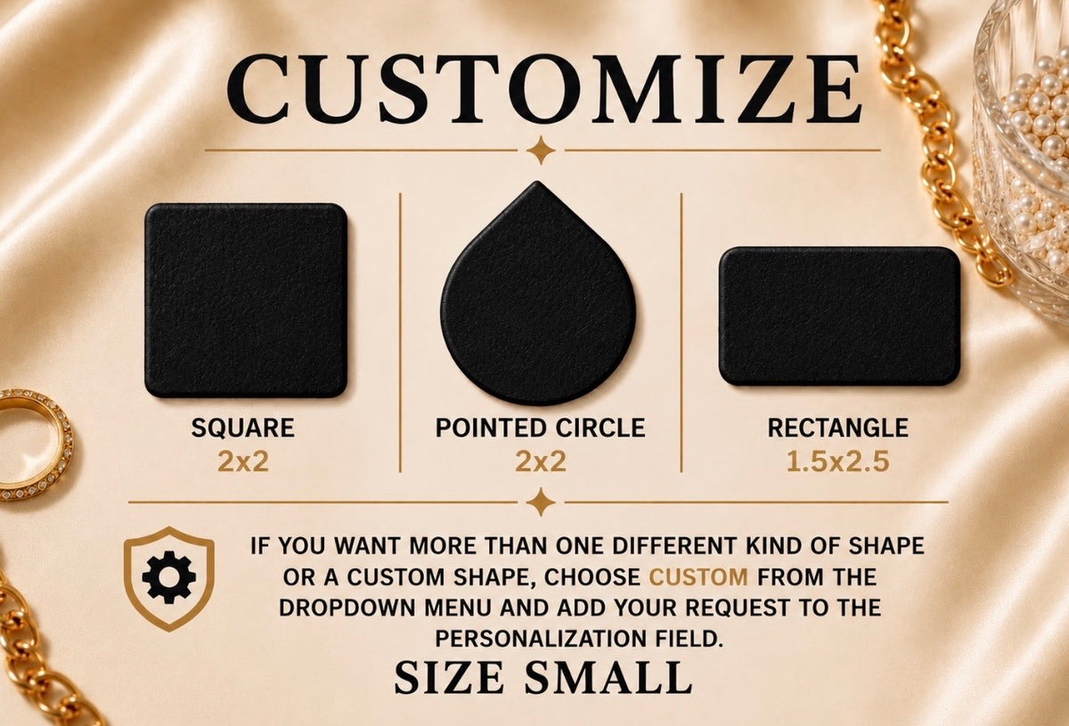 Genuine Leather Custom Engraved Logo Welding Safety Patches | Permanent Jewelry