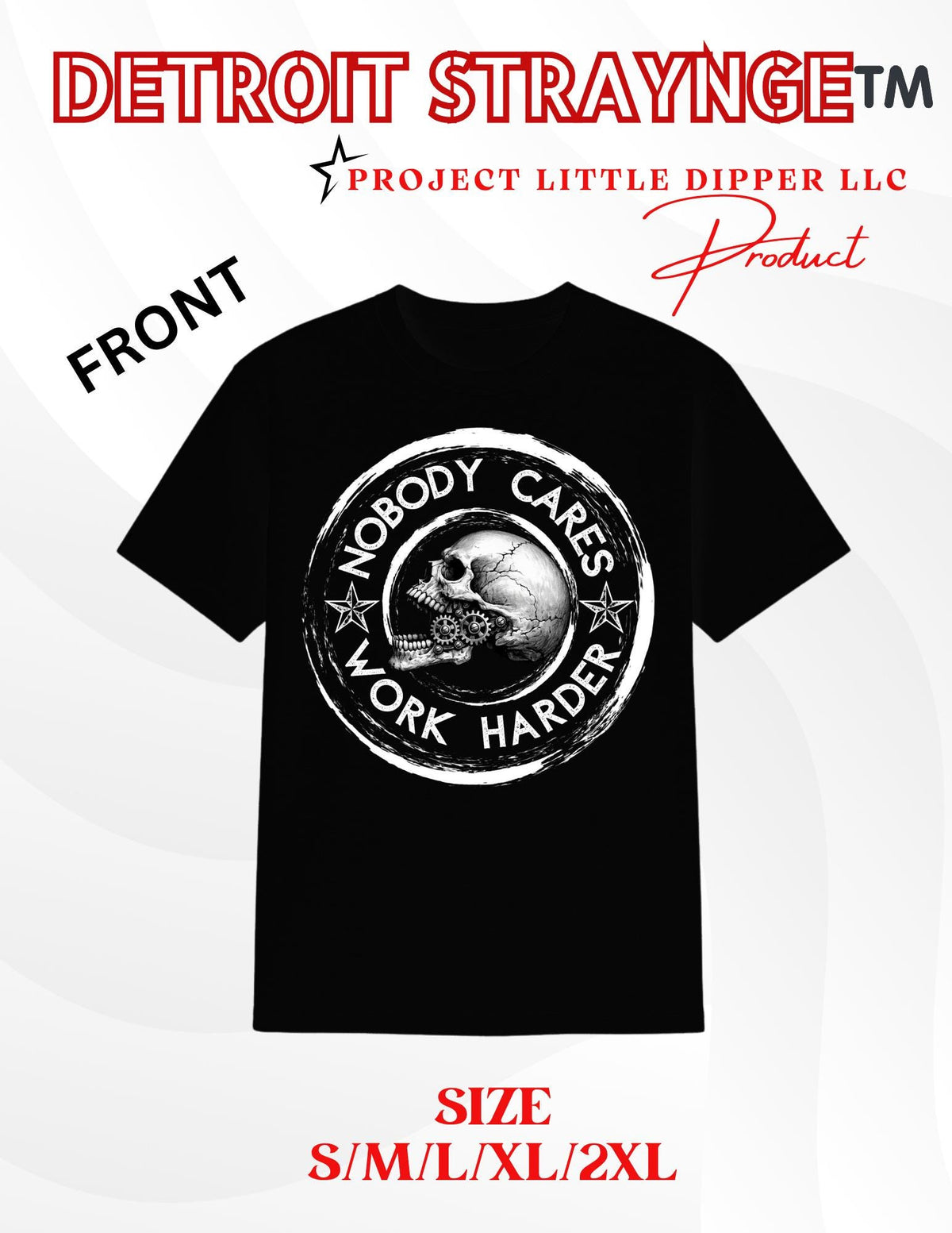 Matching Skull T-Shirts | Adult Work Harder, Toddler Play Harder Bundle | Father’s Day Gift