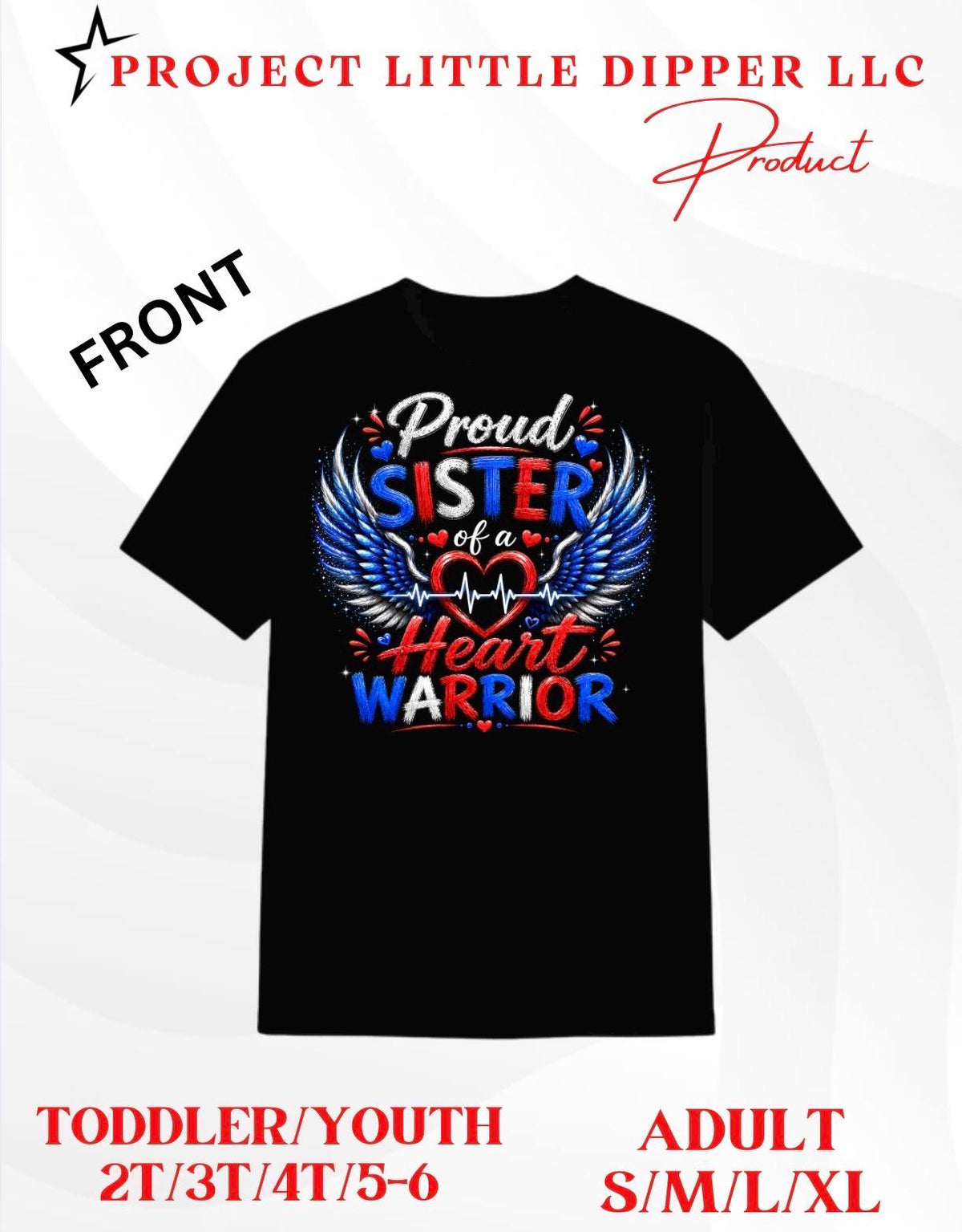 Heart Warrior Family Shirts | Proud Mama, Dad, Sister, Brother CHD Awareness Apparel