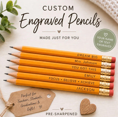 Personalized Engraved Pencils