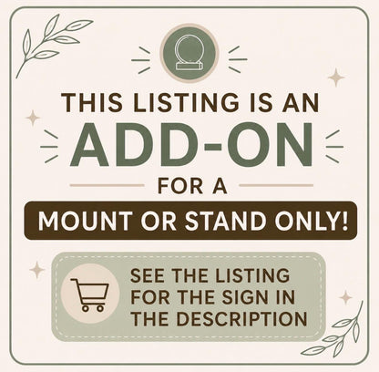 Add-On Mount for Baby Announcement Sign