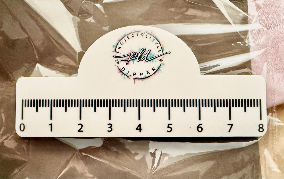 Custom Logo Chain Measure Board for Permanent Jewelry | Personalized Acrylic Measuring Board | Jewelry Measuring Tool