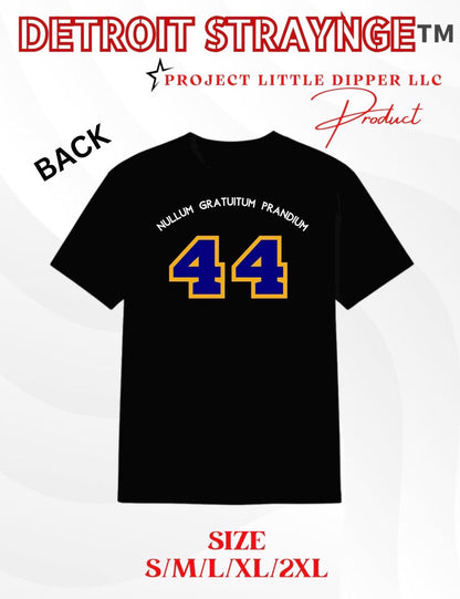 Off Campus Inspired Garret Graham “Nullum Gratuitum Prandium” T-Shirt | Choose Your Own Number | Unisex Gildan Heavy Cotton Tee Shirt