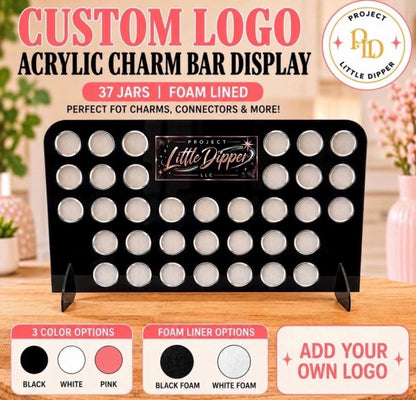 Custom Logo Acrylic Charm Display