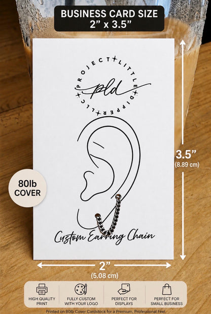 Custom Logo Earring Chain Cards